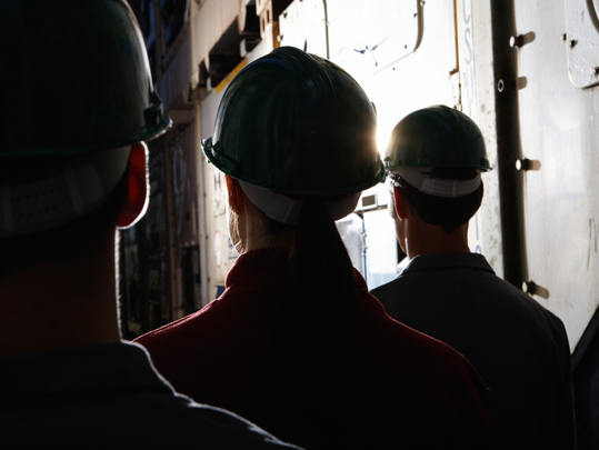 Men in hard hats
